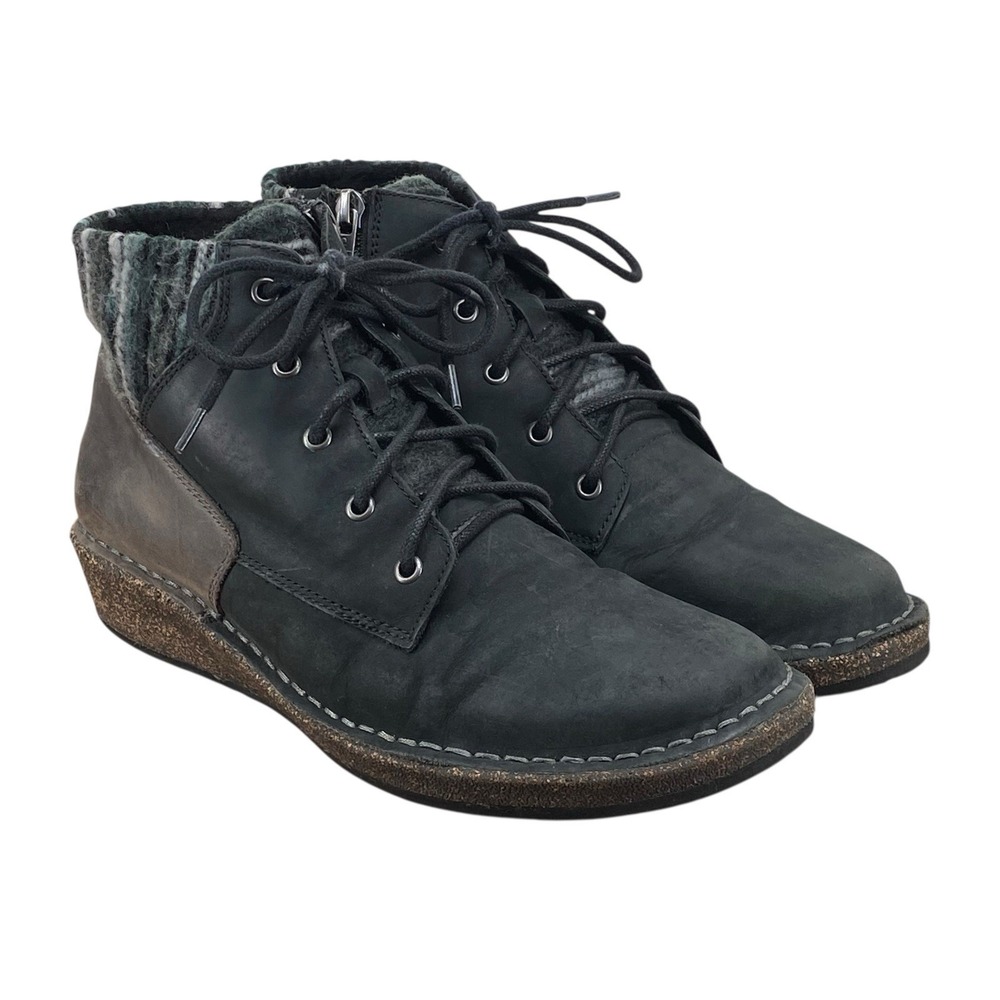Aetrex Jolie Sweater Boot Women's Size 8.5 Black Suede